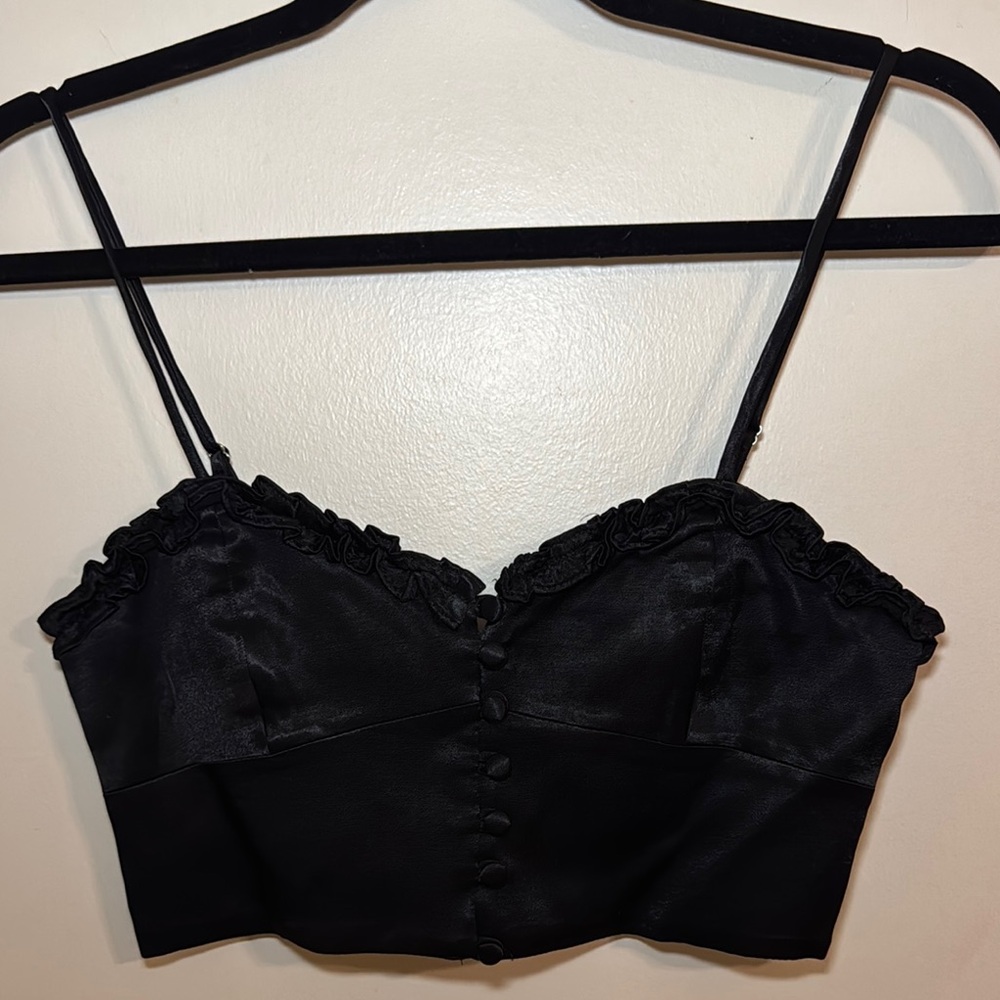 Zara satin effect tank